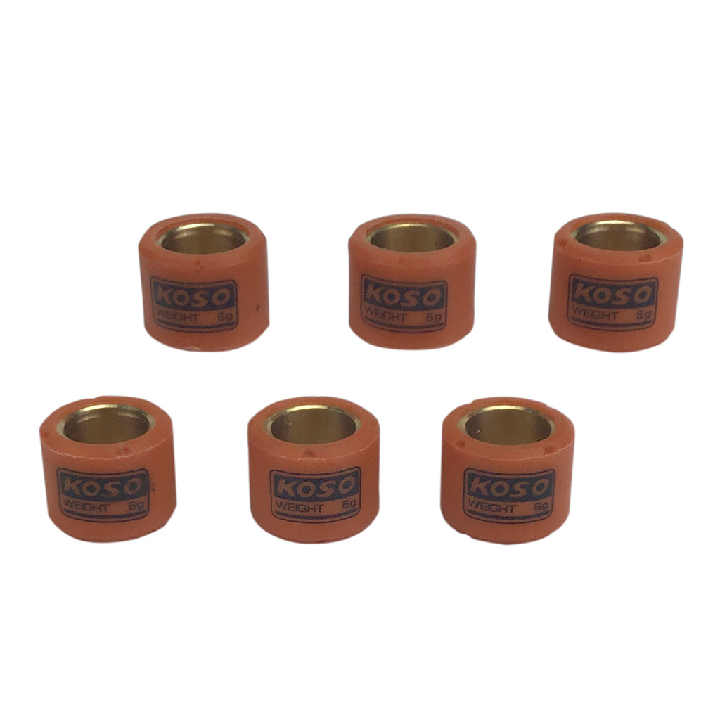 15x12 Variator Roller Weight Kit - 2-Stroke 50cc Yamaha JOG Minarelli - 5 grams - Image 2