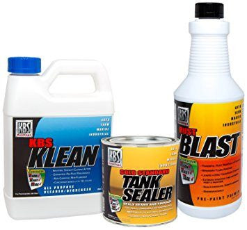 KBS Coatings Cycle Fuel Gas Tank Liner Sealer & Prep Combo Kit - 5 Gallon Tank - (52000)