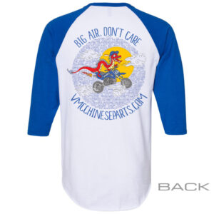 VMC Graphic Baseball Tee - Adult - White and Royal Blue
