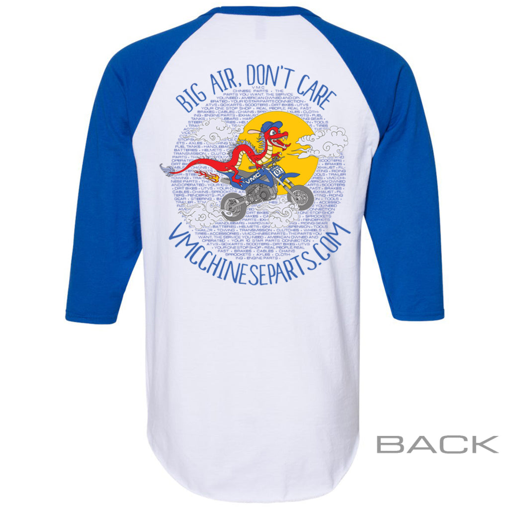 VMC Graphic Baseball Tee - Adult - White and Royal Blue