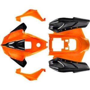 ATV Body Fender Kit - 9 Piece - Orange - Tao Tao ATA125G Cheetah