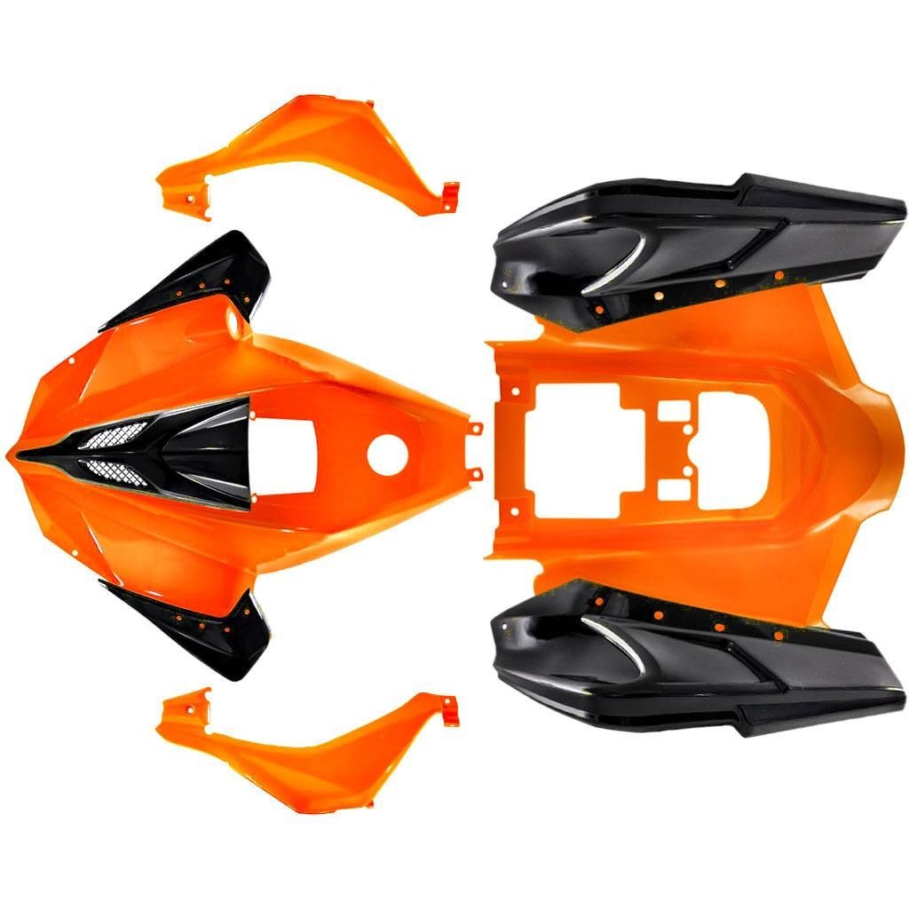 ATV Body Fender Kit - 9 Piece - Orange - Tao Tao ATA125G Cheetah - Image 2