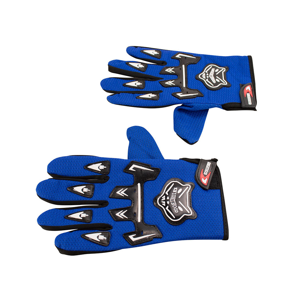 Knighthood Full Fingered Riding Gloves - Blue - Image 2